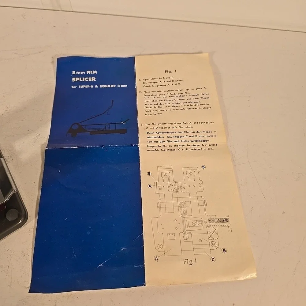 Vintage Telesar Japan‎ Movie Film Cutter Splicer In Box VGC